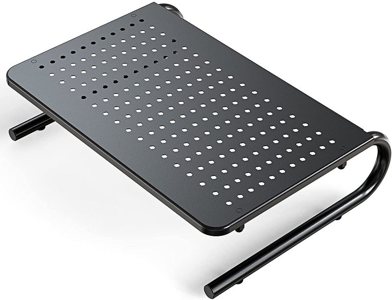 HUANUO Monitor Riser for Desk, Desk Organizer,Laptop Shelf w/Vented for Screen, Computer Stand for PC, Printer, for Home & Office - Image 1